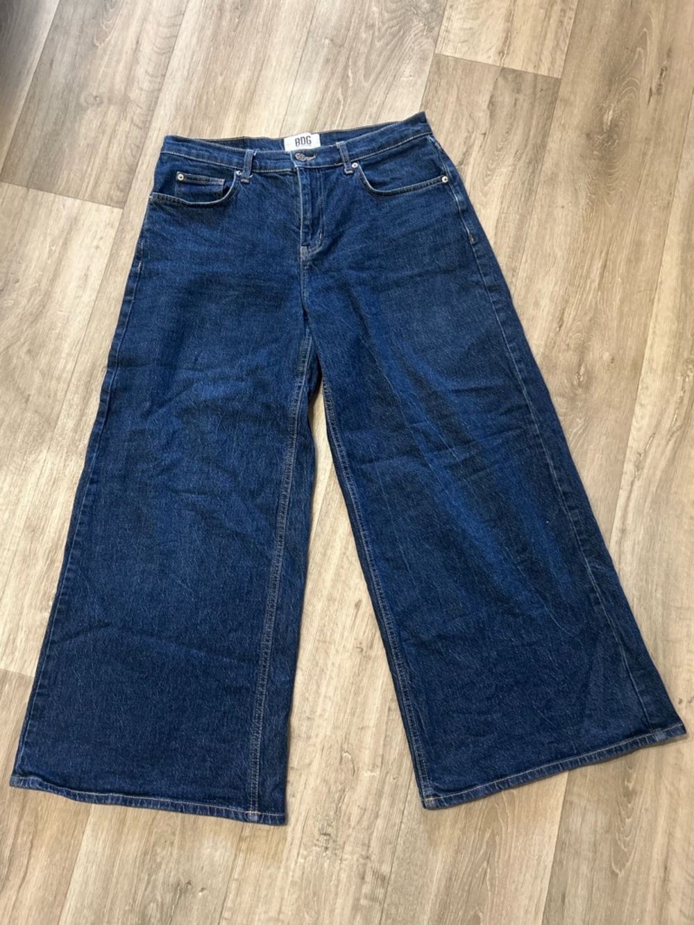 BDG High-Waisted Wide-Leg Denim Jeans